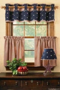 cortinas de tela para cocina rustica