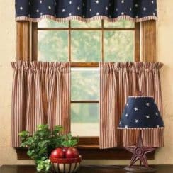 Modernas cortinas de tela para cocina pequeña