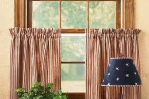 cortinas de tela para cocina rustica