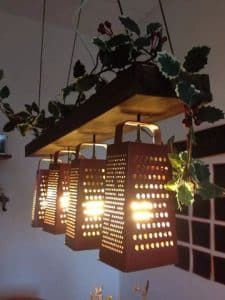 lamparas creativas hechas a mano recicladas