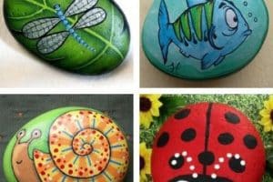 piedras pintadas de animales jardin