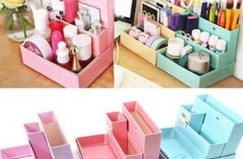 Como hacer cajas organizadoras de carton para closet