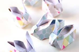 como hacer conejos de papel origami