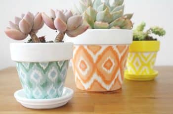 Como pintar vaso de barro o vasija de ceramica para flores
