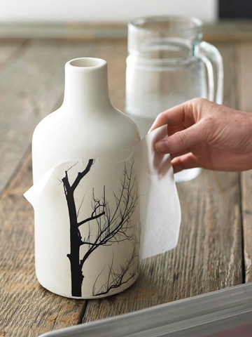 como pintar vaso de ceramica con diseño
