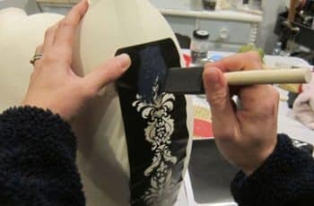 Como pintar vaso de ceramica o porcelana paso a paso