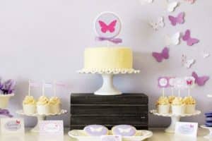 decoracion de mariposas para cumpleaños para 1 año
