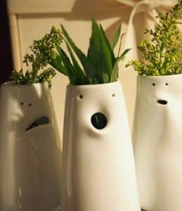 vasos decorativos para plantas artificiales