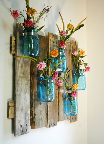 vasos decorativos para plantas para pared
