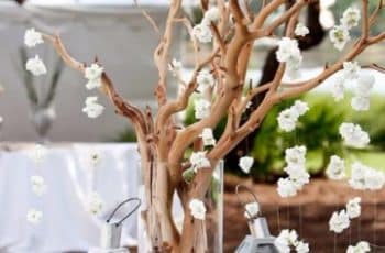 Ideas de arboles secos decorados y ramas decoradas