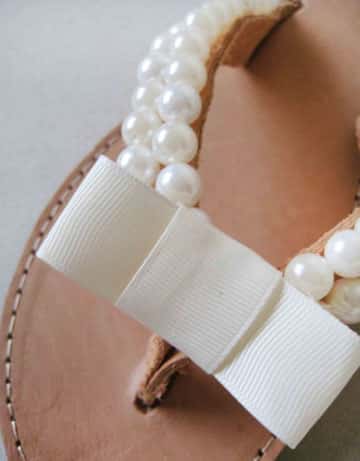 chanclas decoradas con perlas faciles