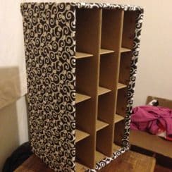 Como hacer un armario de carton y muebles de reciclado