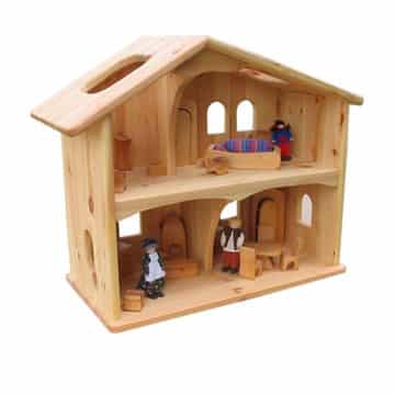 como hacer una casa de muñecas de madera pequeña