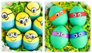 huevos decorados faciles personajes