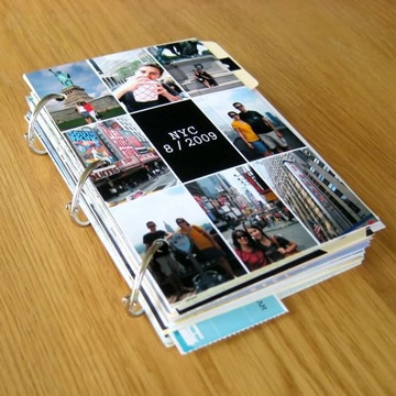 albumes de fotos hechos a mano tipo libro
