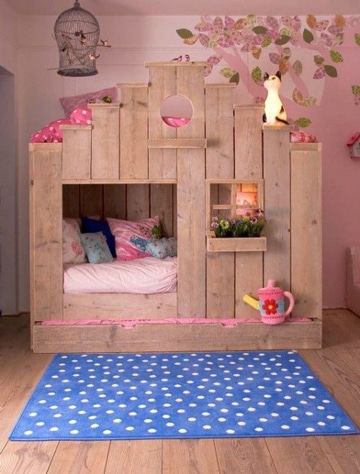 casitas para niña de madera pequeña