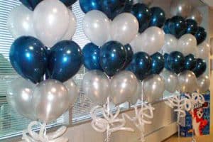 decoracion con globos para hombres fiesta