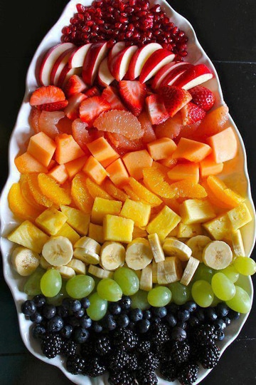 decoracion de frutas para fiestas plato ensalada