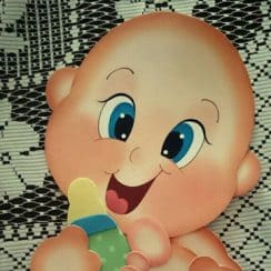 Ideas muy sencillas de moldes de bebes en goma eva