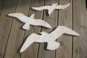 figuras de madera para manualidades de aves