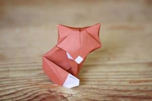 pasos para hacer un origami de animales