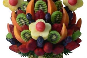 canastas de frutas decoradas para regalar