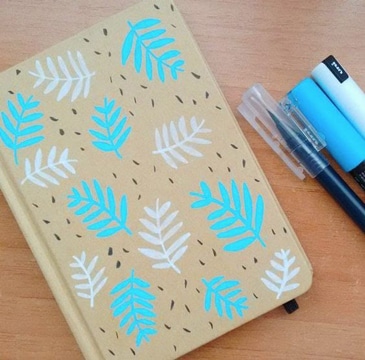 diseños para forrar cuadernos con marcadores