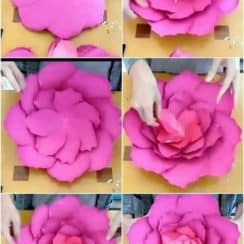 Mira como hacer flores de papel bond para tus decoraciones