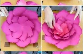 Mira como hacer flores de papel bond para tus decoraciones