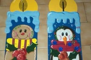 como hacer velas navideñas en foami para niños
