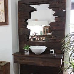 Haz espejos rusticos para baño para una decoracion acogedora