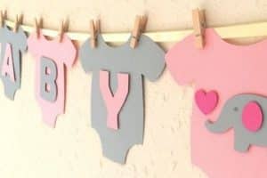 letras en cartulina para carteles baby shower