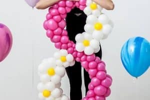 numeros decorados para fiestas con globos