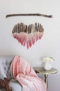 ramas de arboles para decorar paredes para casados