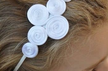 Ideas hermosas de como hacer cintillos de flores para niñas