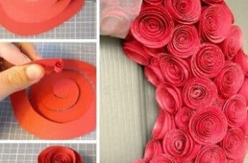 Todos pueden aprender como hacer rosas de cartulina hermosas