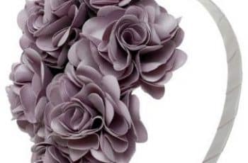 Belleza y texturas con estas vinchas con flores de tela