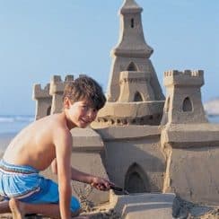 Fotos sobre como hacer castillos de arena para divertirte