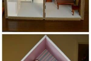 como hacer una casa de carton facil para muñecas