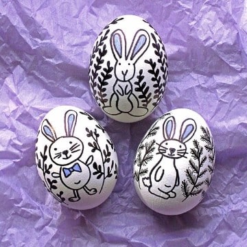 como pintar cascarones de huevo para niños