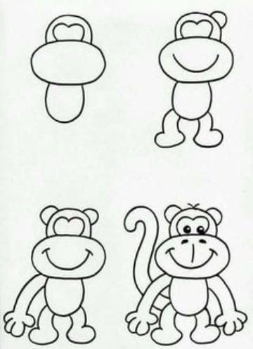 dibujos infantiles faciles de hacer de animales