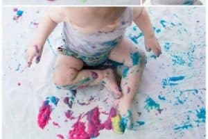 manualidades para niños de 1 a 2 años con pintura