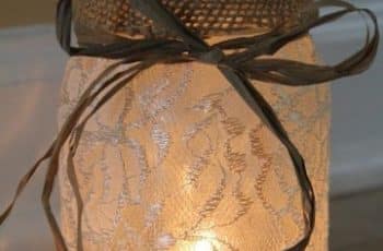 Manualiddes caseras con frascos de vidrio decorados vintage