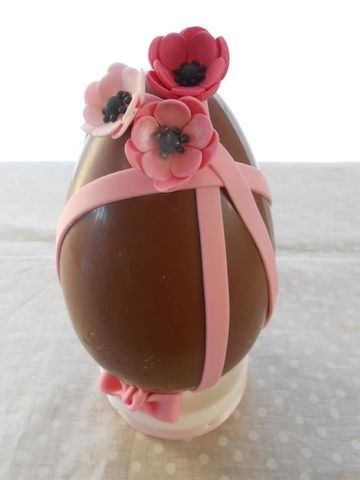 decoracion huevos de pascua con glase y chocolate