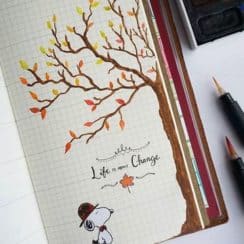 Ideas en decoraciones para cuadernos en las hojas