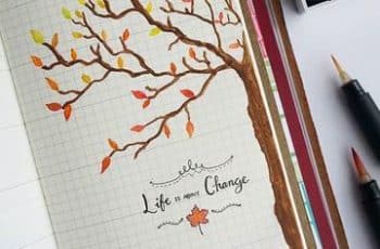 Ideas en decoraciones para cuadernos en las hojas