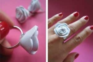 rosas de goma eva faciles para anillos