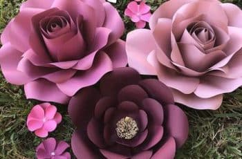 Fáciles y únicos modelos de flores de cartulina decorativas