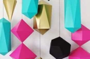 Figuras geometricas de papel para decoraciones sofisticadas