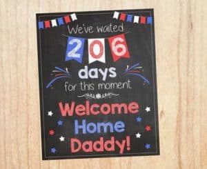 carteles de bienvenida a casa para papá